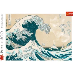 Puzzle 500 el. Wielka kocia fala