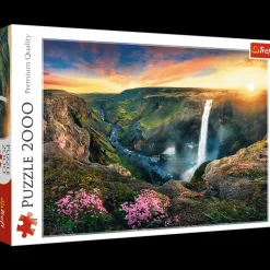 Puzzle 2000 el. Wodospad Haifoss, Islandia