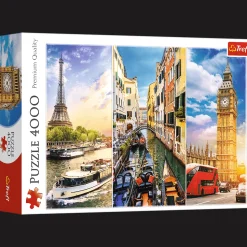 Puzzle 4000 el. Wycieczka po Europie