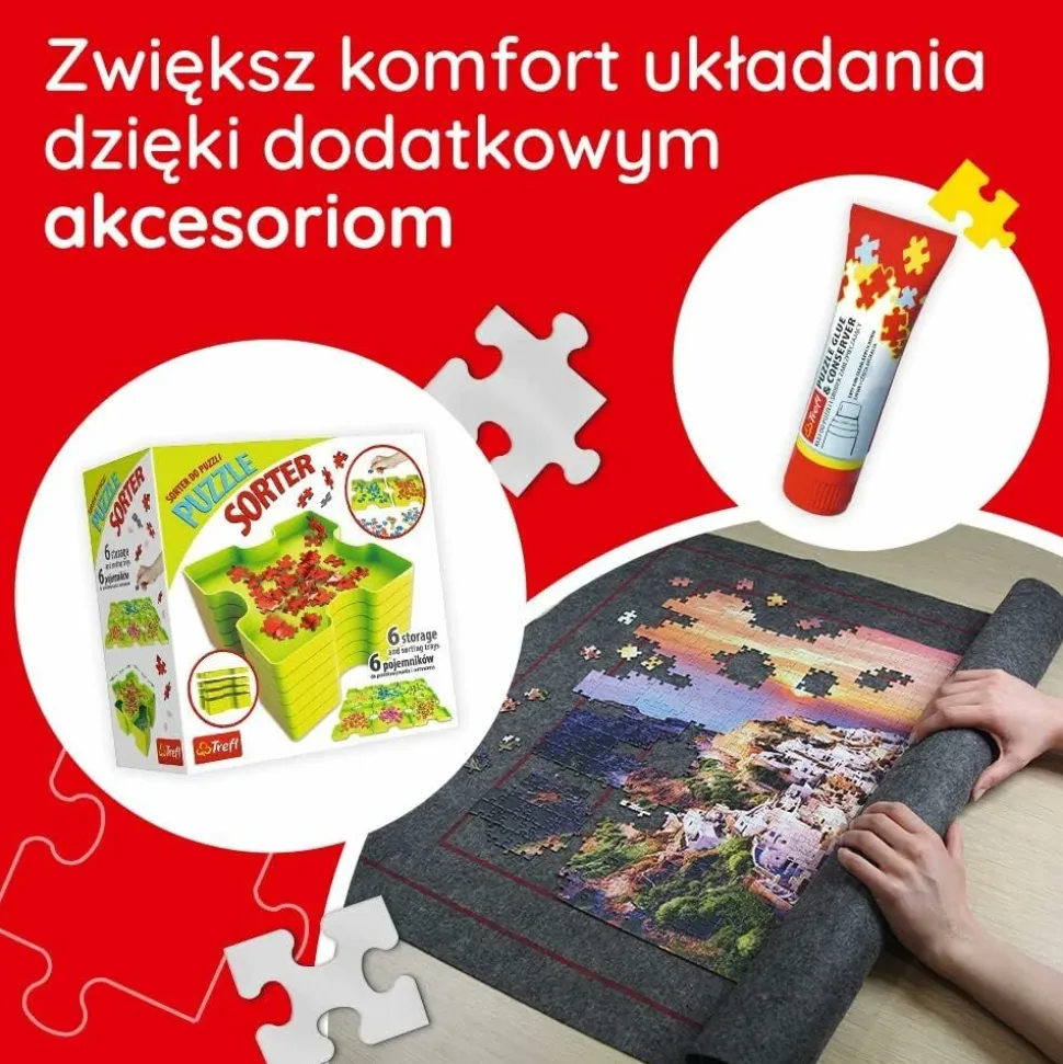 Puzzle 1000 el. Wyspa Procida nocą, Włochy