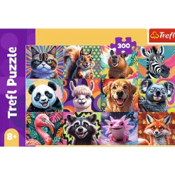 Puzzle 300 el. Zabawne portrety zwierząt