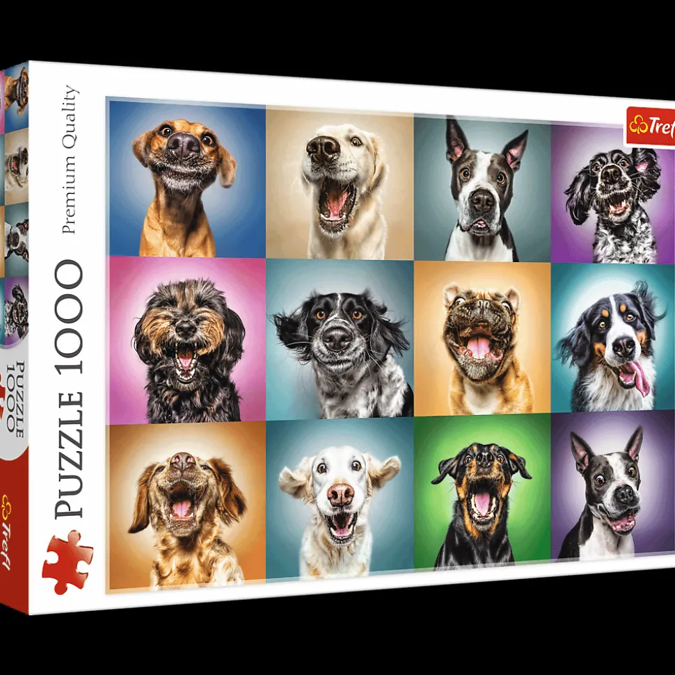 Puzzle 1000 el. Zabawne psie portrety
