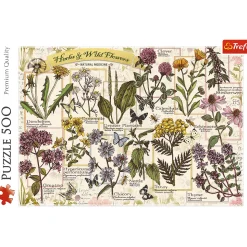 Puzzle 500 el. Zielnik: Zioła lecznicze
