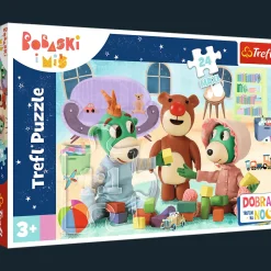 Puzzle 24 Maxi Bobaski i miś Zabawy Treflików przed snem - Dobranoc, Trefliki na noc