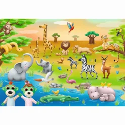 Puzzle 24 maxi Bobaski i Miś, Safari - Bobaski