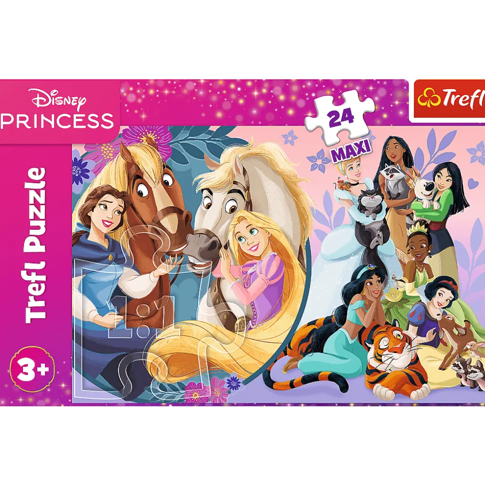 Puzzle 24 Maxi Księżniczki, Uśmiech przyjaźni