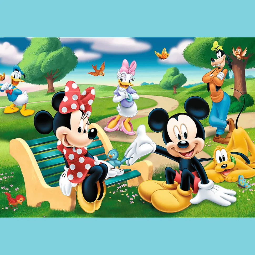 Puzzle 24 maxi Myszka Miki w gronie przyjaciół