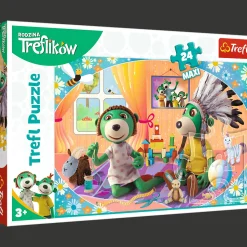 Puzzle 24 Maxi Rodzina Treflików Bawmy się razem!