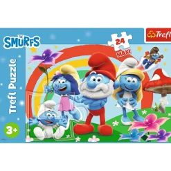 Puzzle 24 maxi Smerfy, Smerfny dzień