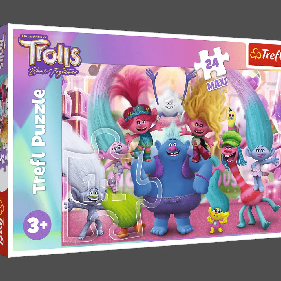 Puzzle 24 Maxi Trolls W świecie Trolli