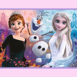 Puzzle + Memos 2w1 Kraina Lodu Księżniczki w swojej krainie