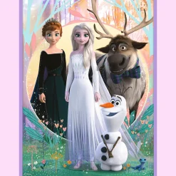 Puzzle + Memos 2w1 Kraina Lodu Księżniczki w swojej krainie