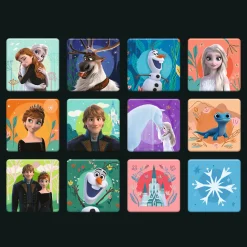 Puzzle + Memos 2w1 Kraina Lodu Księżniczki w swojej krainie