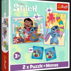 Puzzle + Memos 2w1 Lilo & Stitch, Wesoły Dzień