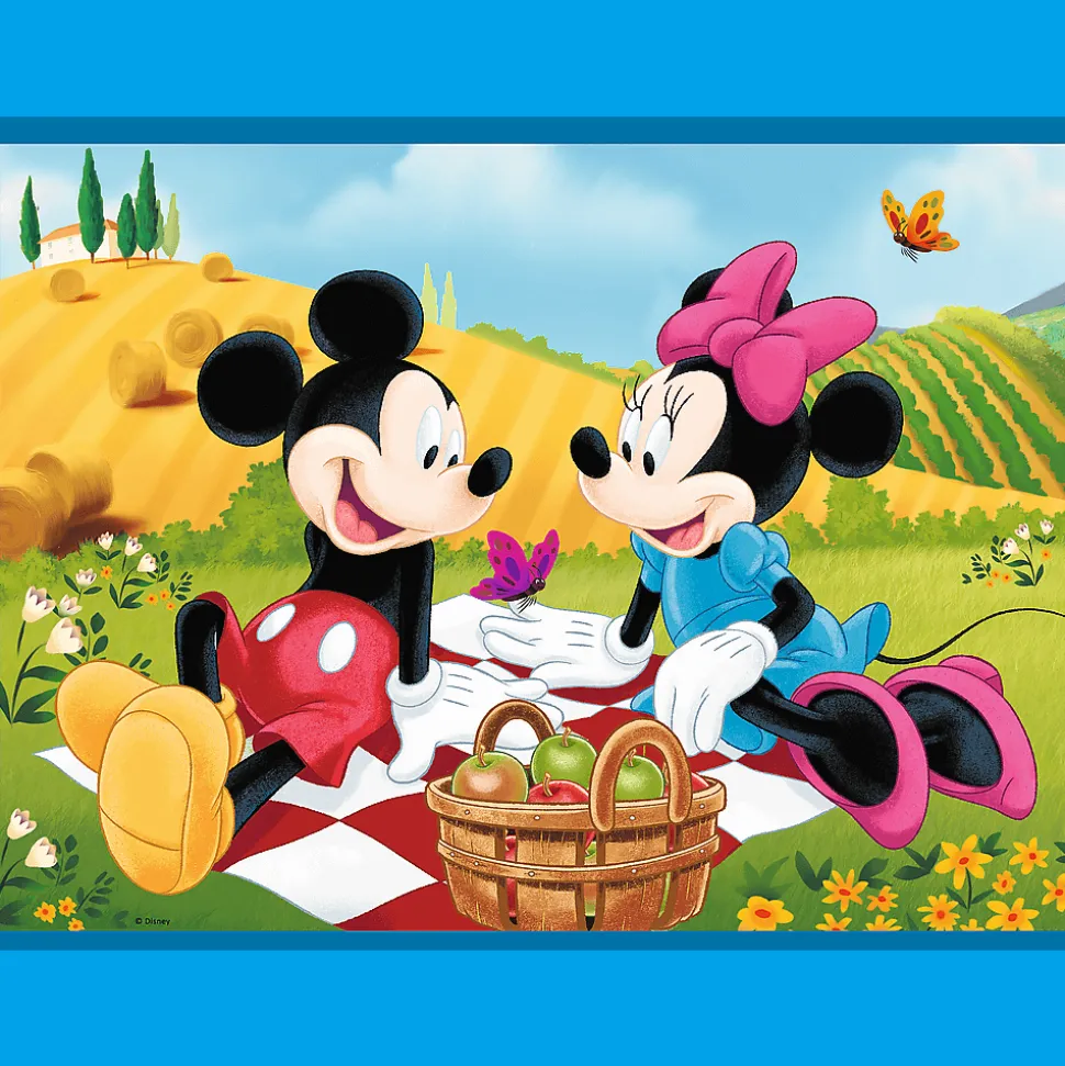 Puzzle + Memos 2w1 Myszka Miki Poznaj bohaterów Disney