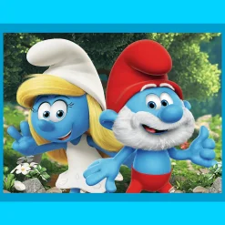 Puzzle + Memos 2w1 Smerfy, Wesołe Zabawy Smerfów