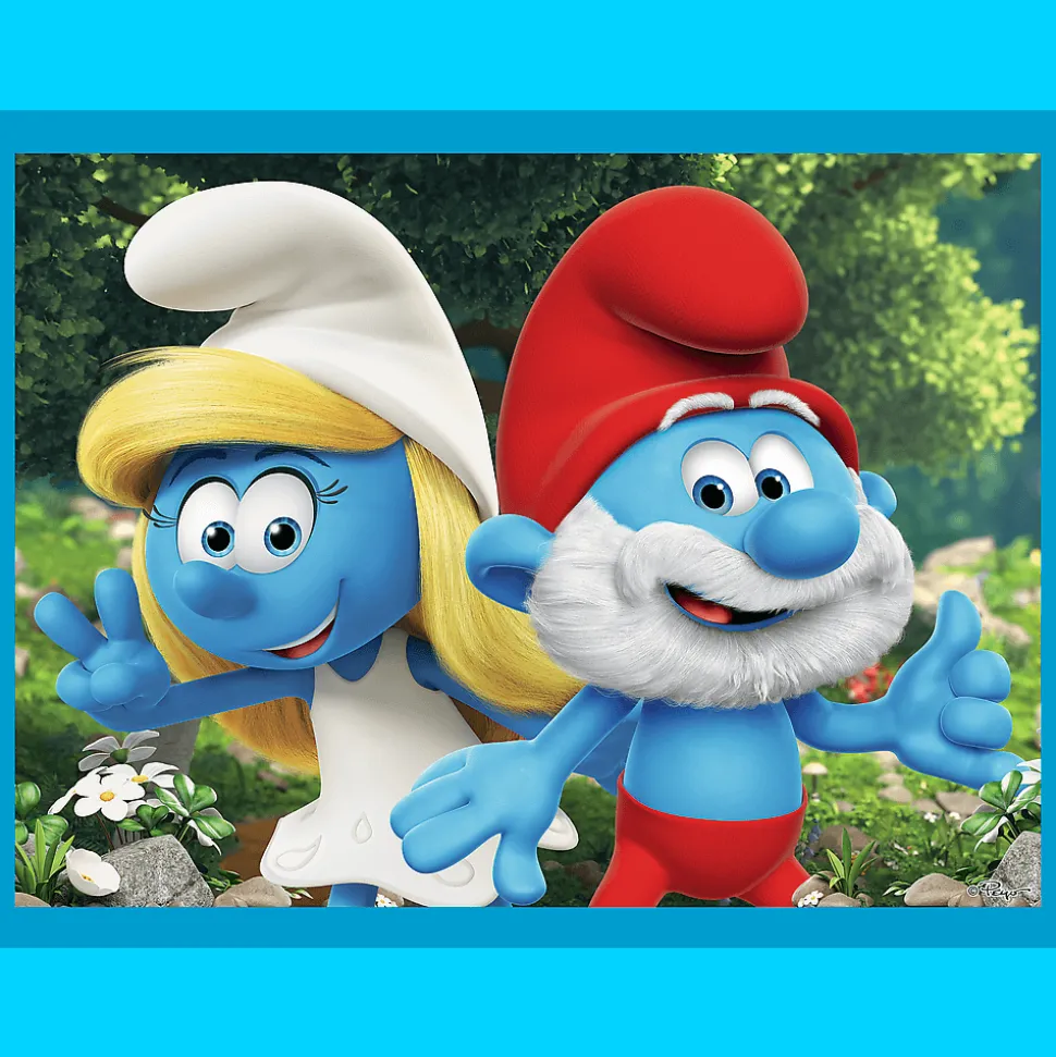 Puzzle + Memos 2w1 Smerfy, Wesołe Zabawy Smerfów