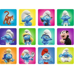 Puzzle + Memos 2w1 Smerfy, Wesołe Zabawy Smerfów