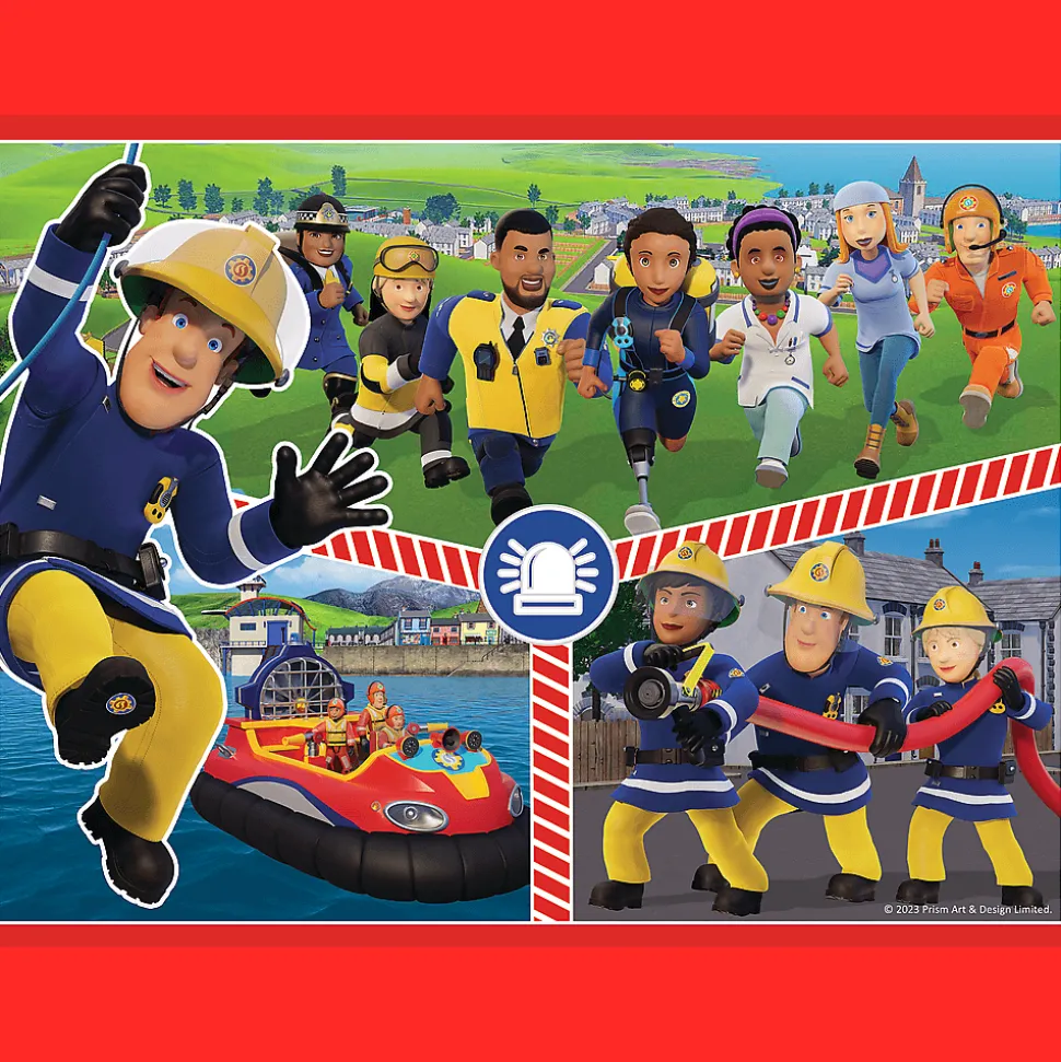 Puzzle + Memos 2w1 Strażak Sam Drużyna Strażaka Sama