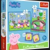 Puzzle + Memos 2w1 Świnka Peppa Radosne chwile z Świnką Peppą