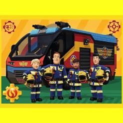 Puzzle 4 w 1 Strażak Sam, Strażak na sygnale