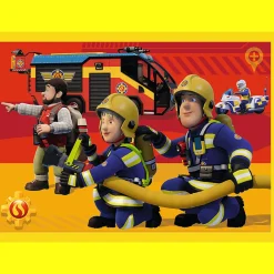 Puzzle 4 w 1 Strażak Sam, Strażak na sygnale