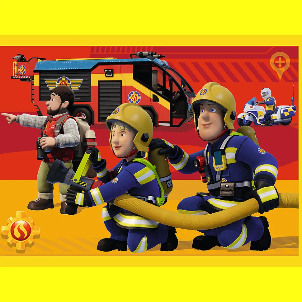 Puzzle 4 w 1 Strażak Sam, Strażak na sygnale