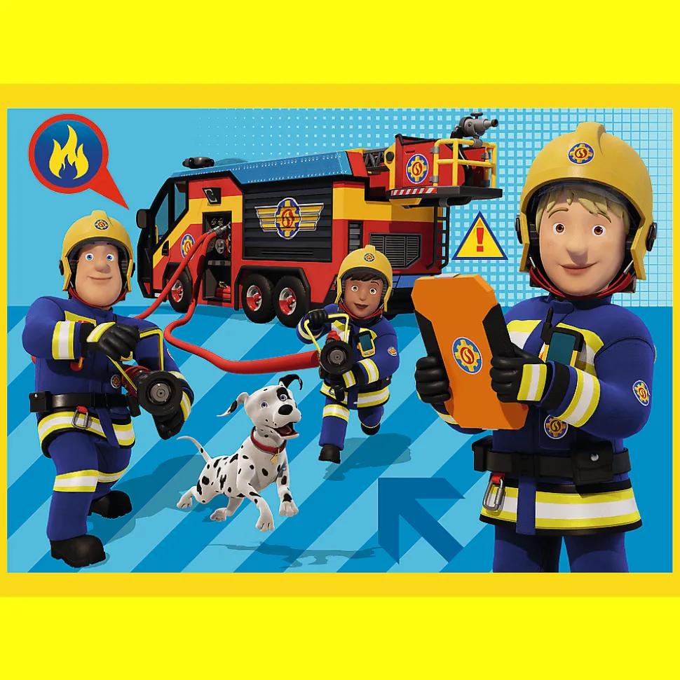 Puzzle 4 w 1 Strażak Sam, Strażak na sygnale