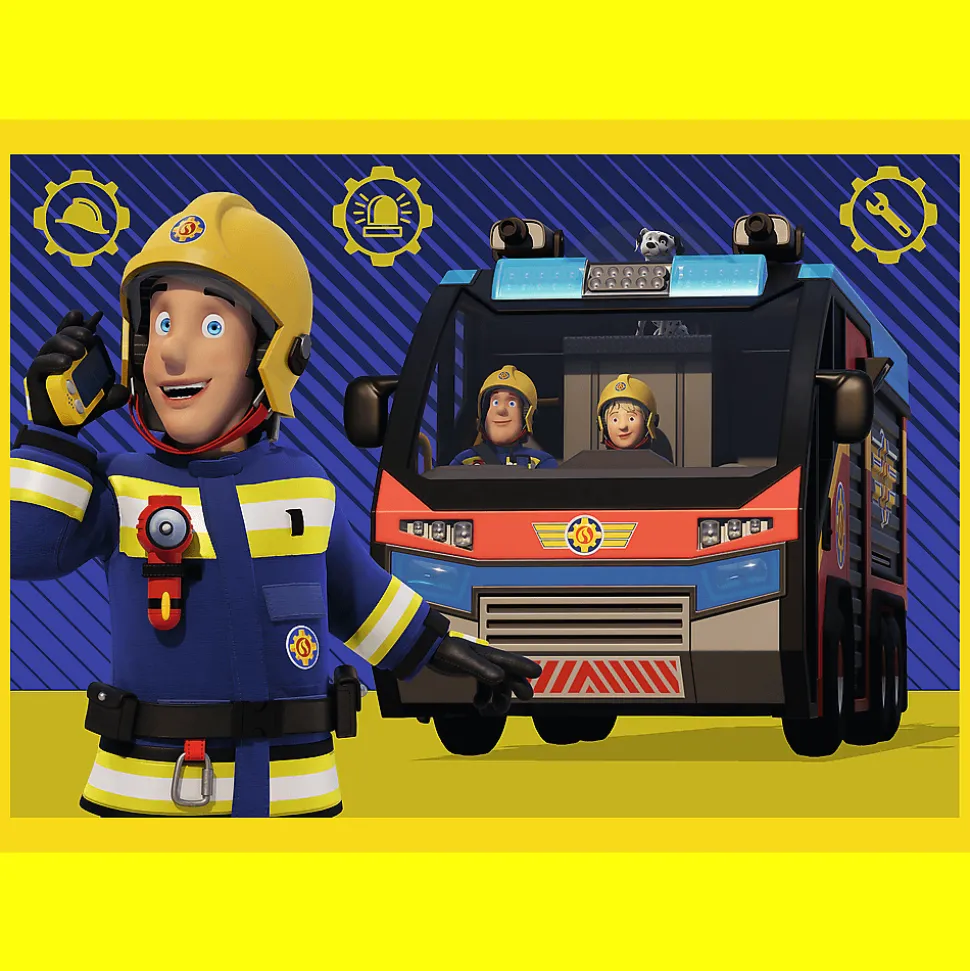 Puzzle 4 w 1 Strażak Sam, Strażak na sygnale