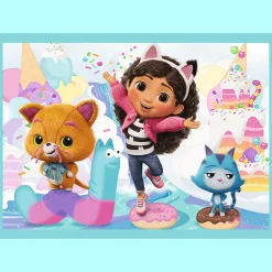 Puzzle 4 w1 Gabby's Dollhouse, Wielka przygoda Gabby