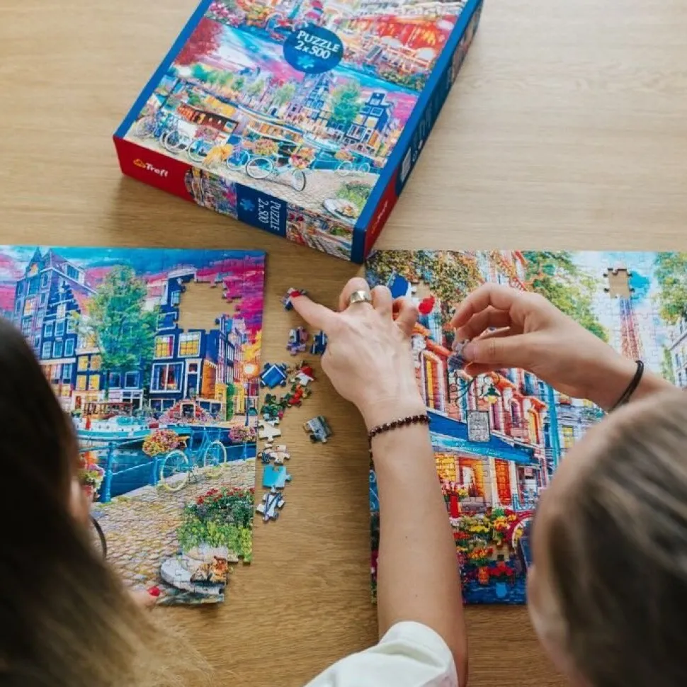 Puzzle 2 x 500 el. Kosmos i kryształy