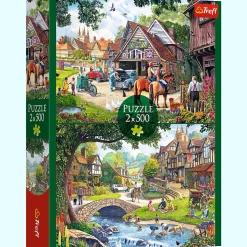 Puzzle 2 x 500 el. Sielankowe życie