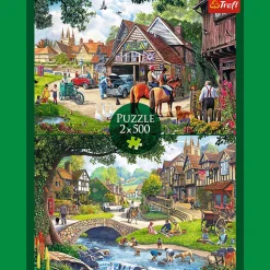 Puzzle 2 x 500 el. Sielankowe życie