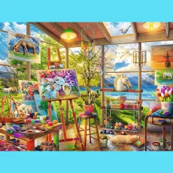 Puzzle 2 x 500 el. Sztuka malowania