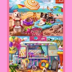 Puzzle 2 x 500 el. Wakacyjny czas
