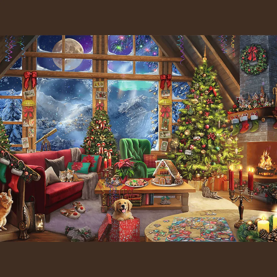 Puzzle 2 x 500 el. Święta w górach