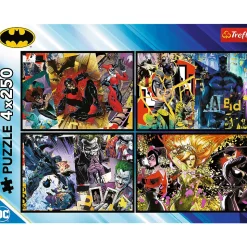 Puzzle Batman 4 x 250 el. Batman w akcji