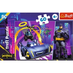 Puzzle Batwheels 60 el. Batman i jego pojazdy