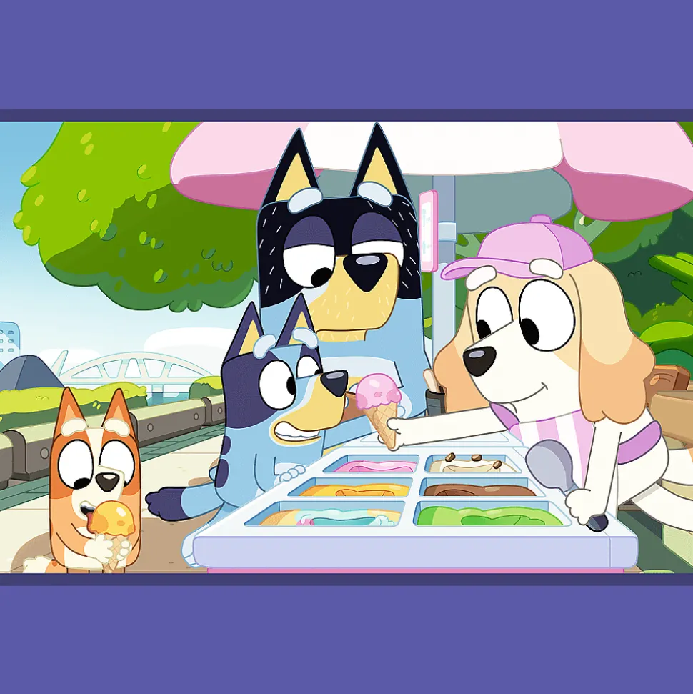 Puzzle Bluey 2 x 24 el. Zabawna Bluey