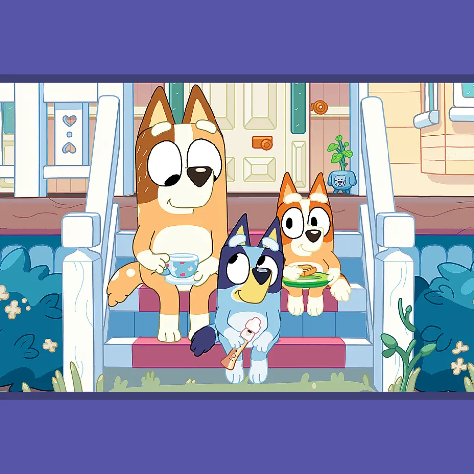 Puzzle Bluey 2 x 24 el. Zabawna Bluey