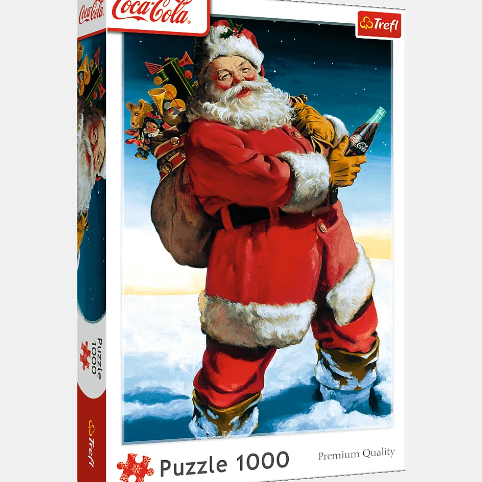 Puzzle Coca-Cola 1000 el XMAS. Mikołaj na śniegu