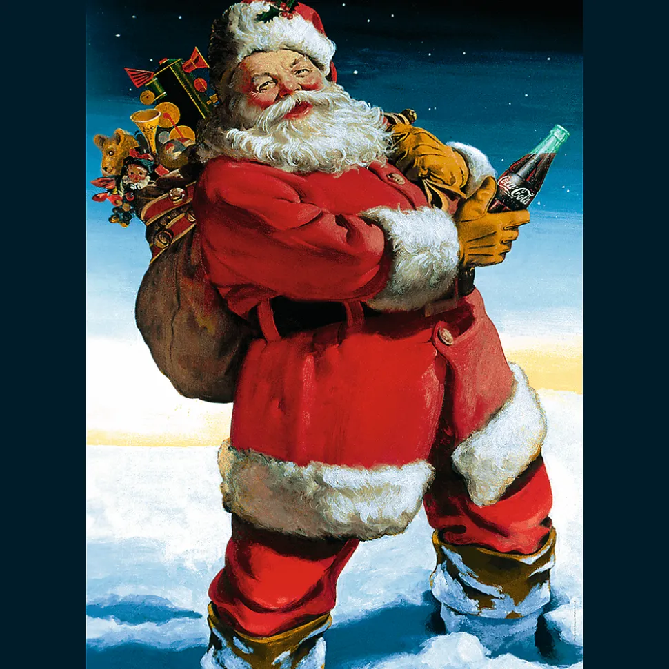 Puzzle Coca-Cola 1000 el XMAS. Mikołaj na śniegu