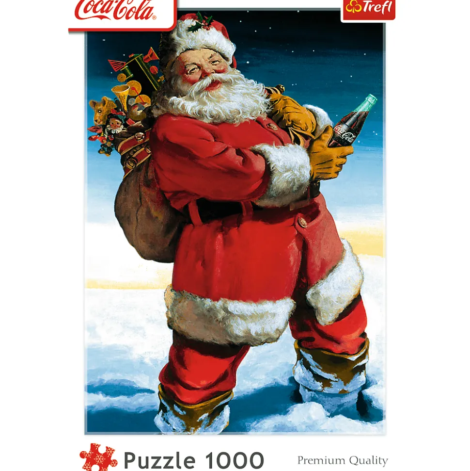 Puzzle Coca-Cola 1000 el XMAS. Mikołaj na śniegu