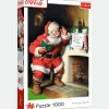 Puzzle Coca-Cola 1000 el. XMAS Mikołaj przy kominku