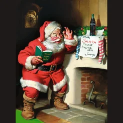Puzzle Coca-Cola 1000 el. XMAS Mikołaj przy kominku