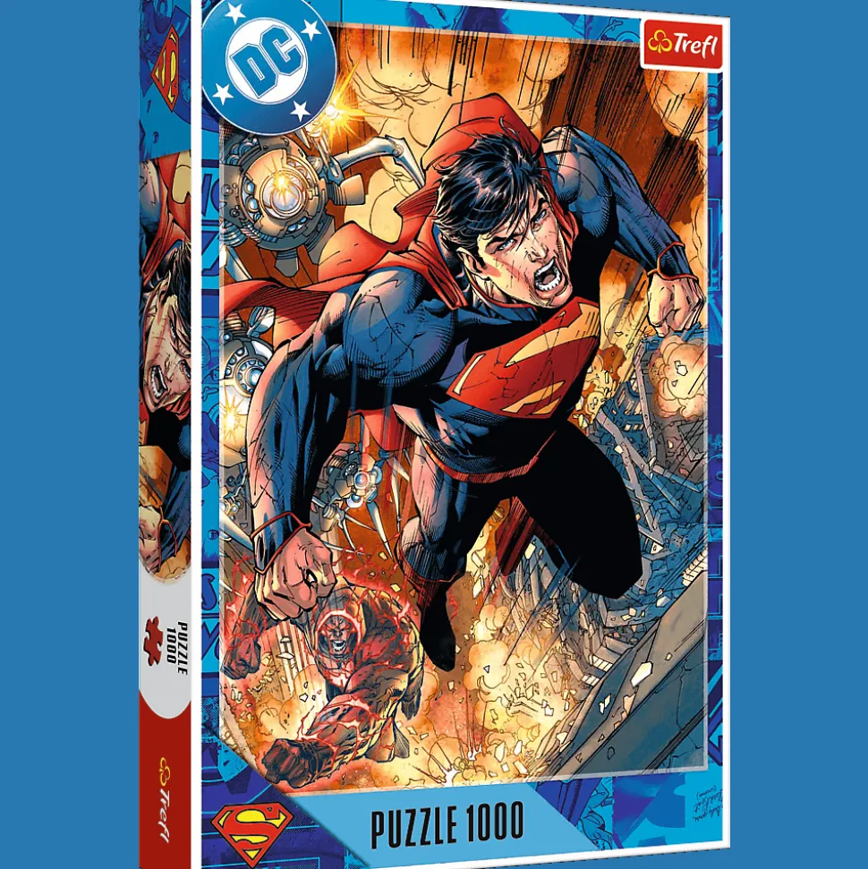 Puzzle DC 1000 el. Superman w akcji