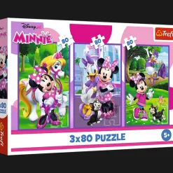 Puzzle Disney 3 x 80 el. - Minnie i przyjaciele