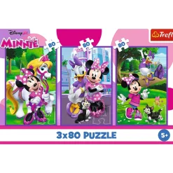 Puzzle Disney 3 x 80 el. - Minnie i przyjaciele