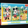 Puzzle Disney 3 x 50 el. Myszki na wakacjach