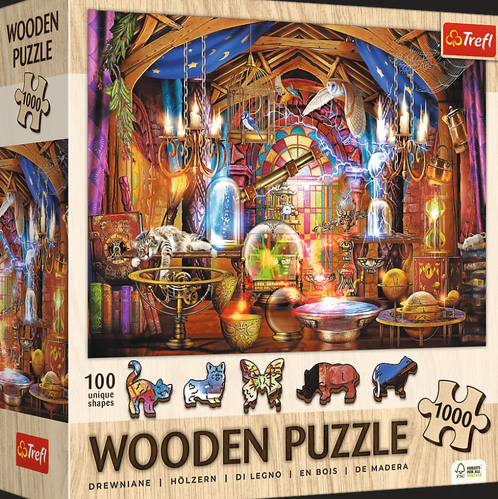 Puzzle drewniane 1000 el. Czarodziejska komnata